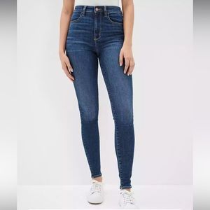 American Eagle - Dark Wash Super High Rise Super Stretch Jeggings